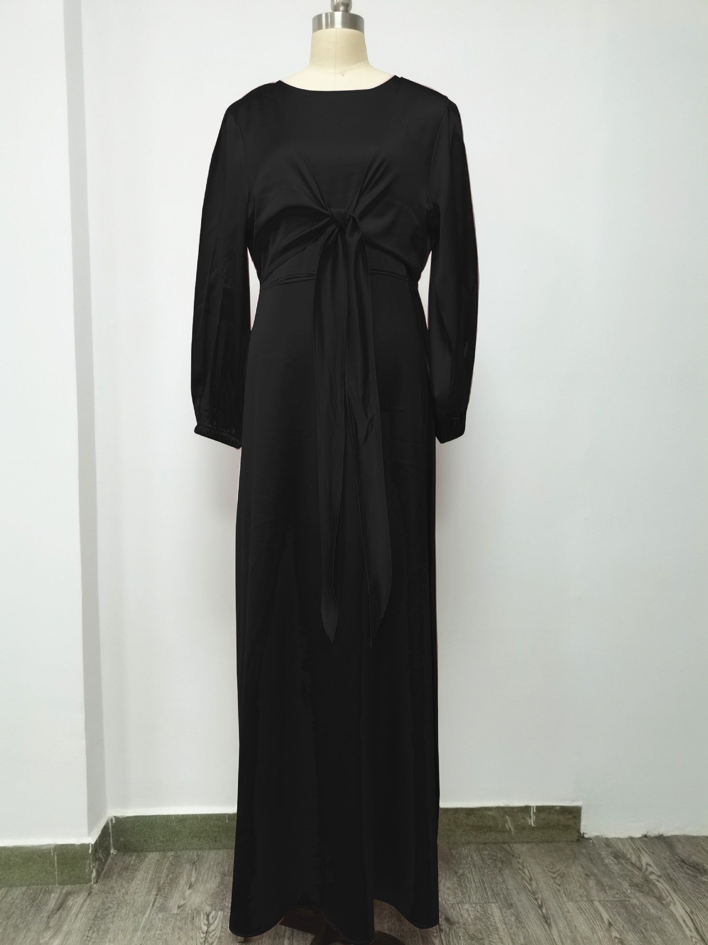 Aurela Satin Kaftan Gown