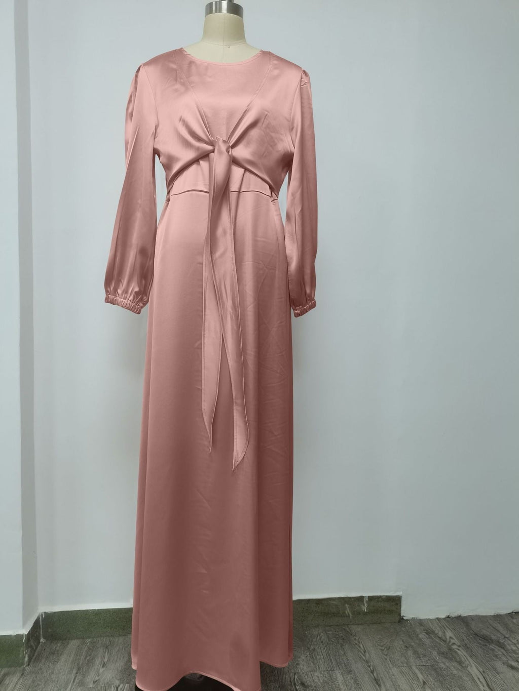 Aurela Satin Kaftan Gown