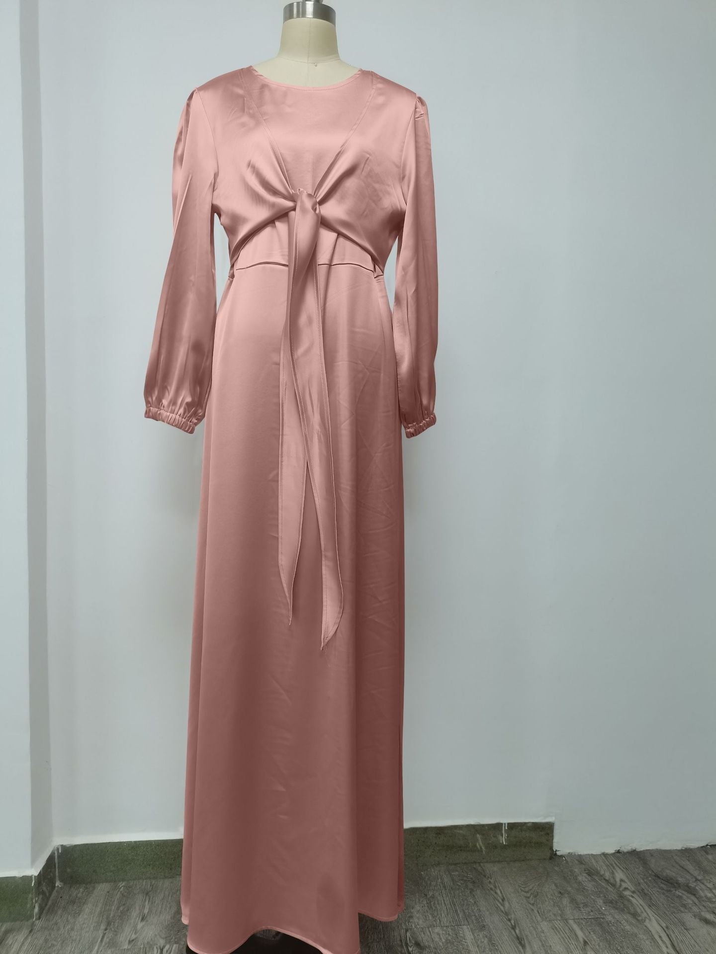 Aurela Satin Kaftan Gown