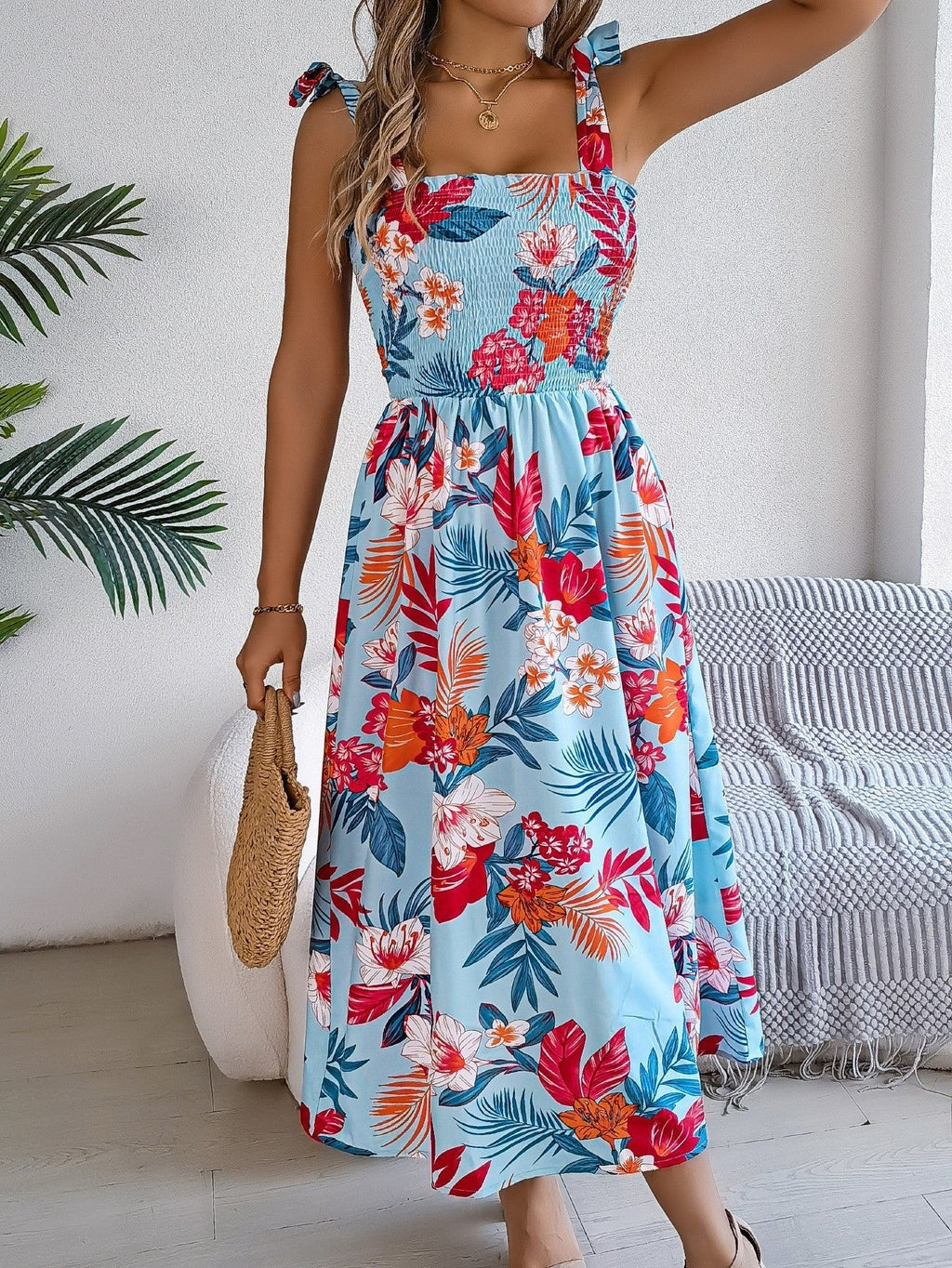 Cambria Floral Corset Maxi Dress