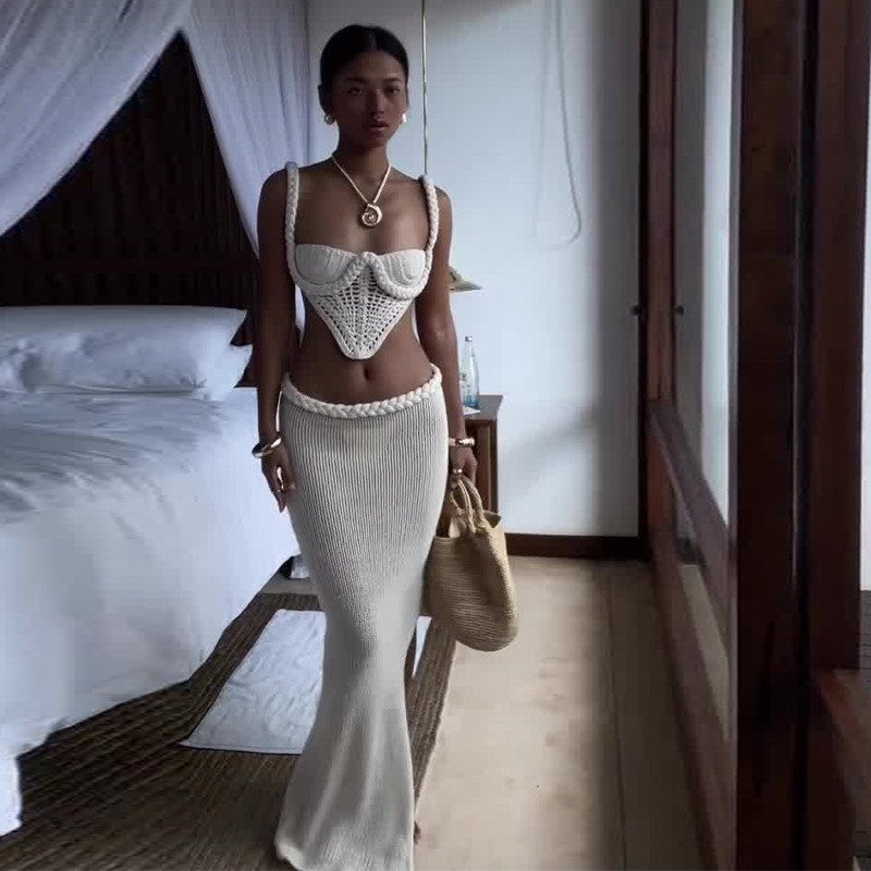 Rivenna Crochet Skirt Set