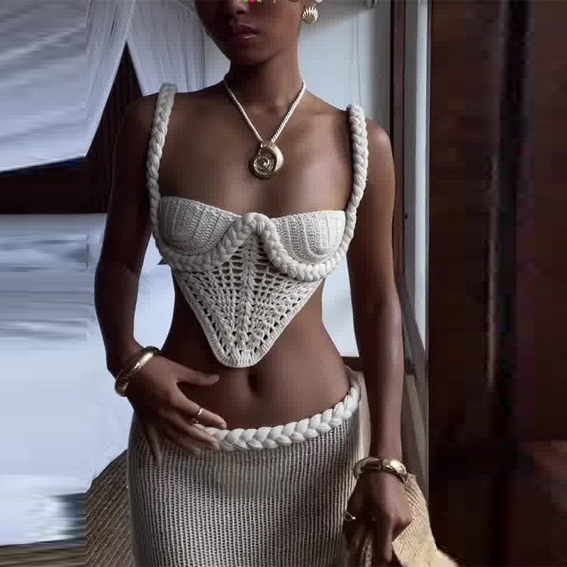 Rivenna Crochet Skirt Set