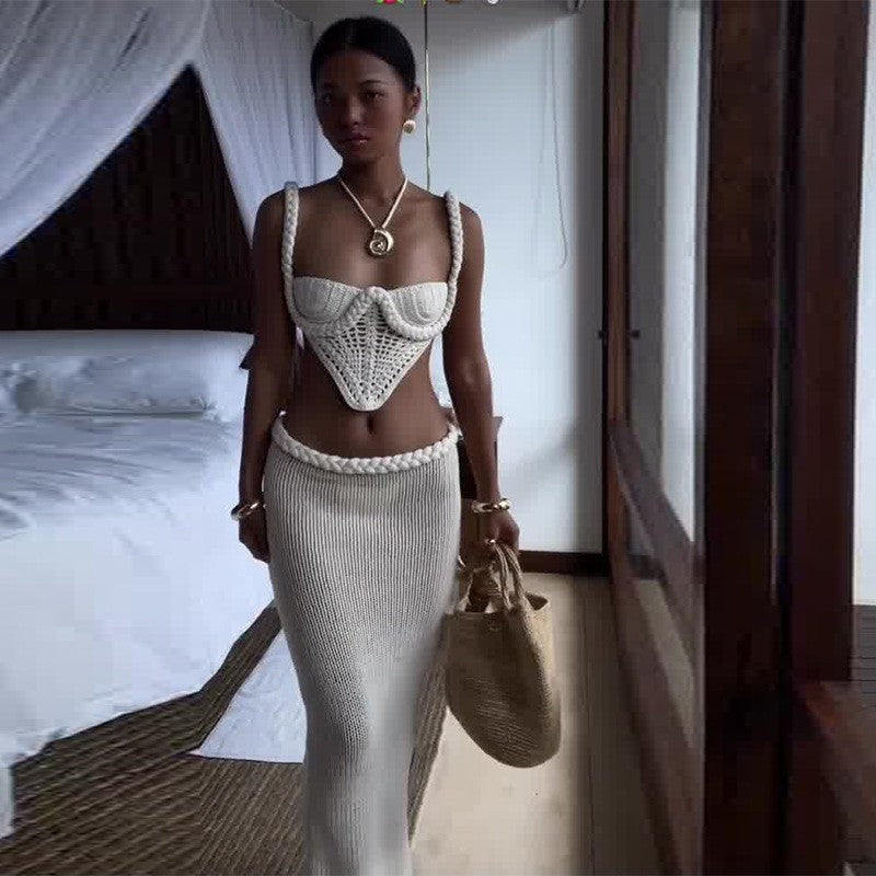 Rivenna Crochet Skirt Set