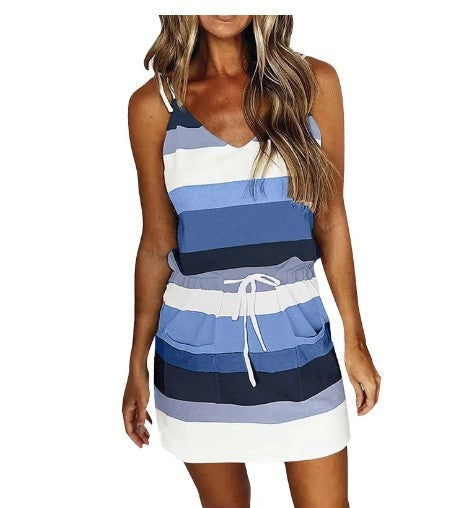 Zariel Stripe Lounge Dress